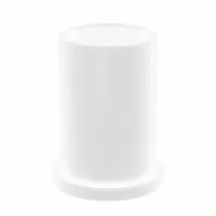 This flanged sleeve bearing is made from acetal plastic for wet environments. It has a 1/2 in bore, 5/8 in OD, and 1 in overall length. Suitable for applications requiring corrosion resistance and low friction, such as food processing, marine equipment, and chemical pumps. Sold in a pack of 10.