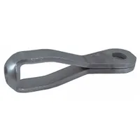 Steel strap eye fitting with 1/4 in inside eye diameter. Used to terminate or attach rope to a fixed point in rigging, lifting, and tensioning applications