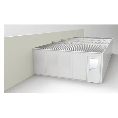 PORTA-FAB Modular In-Plant Office: 40 ft x 20 ft x 8 ft, 3 Walls, Vinyl-Covered Drywall - 3-Wall Unassembled In-Plant Offices