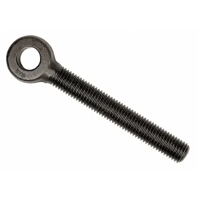 KEN FORGING Fixed Rod End: Steel, Black Oxide, Right Hand, 5/16"-18 Thread Size - Steel Male Threaded Fixed Rod Ends