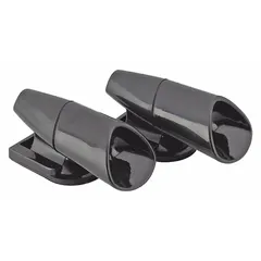 Ultrasonic device that mounts on the front bumper or grille of cars, trucks, or SUVs to alert deer and other wildlife of an approaching vehicle, reducing collision risk. Sold as a pair (1 PR).