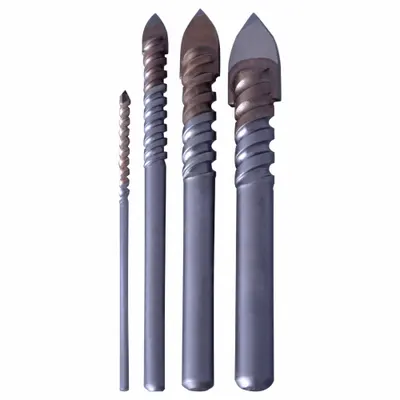 CLE-LINE Glass and Tile Drill Set: 4 Drill Bits (MPN C21148) - Drill Bit Sets for Glass, Tile & Porcelain