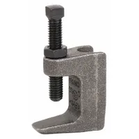 Wide Mouth Beam Clamp: Zinc-Plated Ductile Iron, 500 lb Load Capacity, For 3/8 in Threaded Rod (MPN 0560009169)