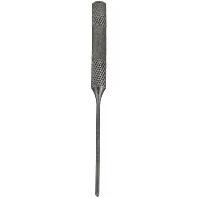 MAYHEW Pilot Punch: 5/64 in Tip Dia, 1 1/2 in Taper Lg, 3 1/4 in Overall Lg, Round - Roll-Pin Removing Punches