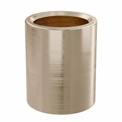 This OILITE sleeve bearing is made from SAE 841 bronze, a self-lubricating material suitable for rotating or oscillating shaft applications. It has a 5/8 in bore, 13/16 in OD, and 1 in length, with an operating temperature range of -35°F to 300°F. Commonly used in conveyors, pumps, and light machinery where inch-dimension bearings are required. Sold in a pack of 10.