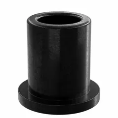 OILITE Flanged Sleeve Bearing: PEEK, 1/2 in Bore, 3/4 in OD, 1 in Overall Lg, 1 in Flange Dia, 2 PK (MPN PF-0812-08B). Key specifications — Brand: OILITE; Color: Black.