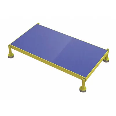TRI-ARC Adjustable Height Work Platform: 8 in Platform Ht - Max, 19 in Platform Wd - Cushioned Adjustable-Height Single-Step Platforms