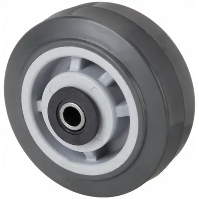 OEM Caster Wheel: 4 in Wheel Dia - Polyurethane Tread on Plastic Core Wheels