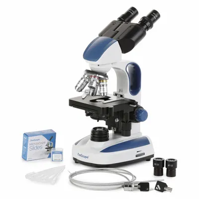 GLOBE SCIENTIFIC Microscope: Compound, Binocular, 40X to 2500X - Compound Microscopes