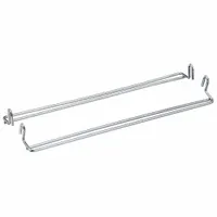 QUANTUM STORAGE SYSTEMS Stacking Bracket: 11 3/8 in Overall Lg, For Hang and Stack Bin Type, Silver (MPN HMB540/550C)