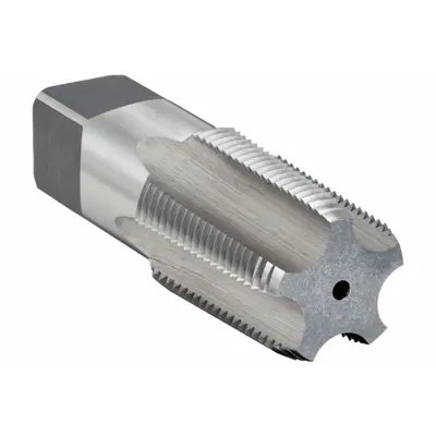 CLEVELAND Pipe and Conduit Thread Tap: 1/2"-14 NPT, 4 Flute, Semi-Bottoming Chamfer (MPN C64041) - General Purpose Pipe Taps