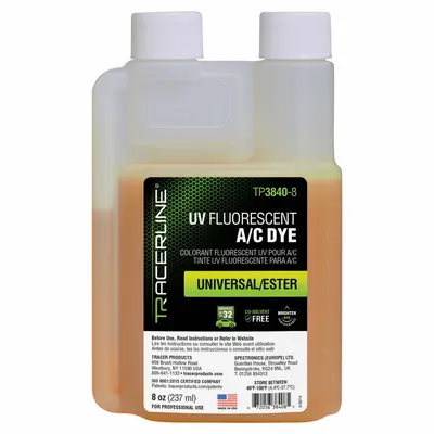 TRACERLINE TP3840-8 A/C Dye Refill, 8 oz, R-1234yf/R-134a - A/C Dye Refills