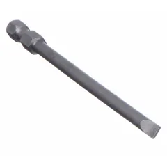 Impact-rated hex bit with #3 Phillips tip and standard drive style. Made from S2 steel for high-torque fastening with impact drivers. Suitable for industrial assembly, metalworking, and construction applications. Supplied as a 5-pack.