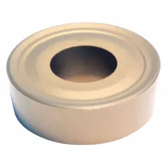 Round indexable turning insert for general-purpose machining operations such as turning, facing, and profiling. Suitable for use on steel, stainless steel, and cast iron workpieces in industrial manufacturing environments.