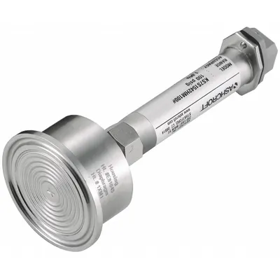 ASHCROFT Sanitary Pressure Transmitter: 1 1/2 in Triclamp, 0 to 300 psi, 4 to 20mA DC - Sanitary Pressure Transmitters with 4-Pin Mini-DIN Connector