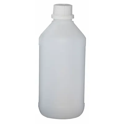 DYNALON Tamper Evident Bottle: HDPE, 16.9 fl oz, 500 mL, Colorless - Tamper Evident Round Plastic Lab Bottles