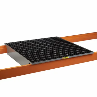 LITTLE GIANT Rack Decking: 51 in x 49 in, Sump, 12 ga Decking, 3,000 lb Load Capacity - Spill-Control Sump-Insert Pallet Rack Decking