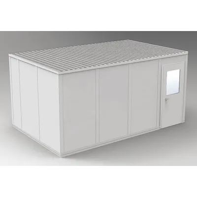 PORTA-FAB Modular In-Plant Office: 16 ft x 10 ft x 8 ft, 4 Walls, Vinyl-Covered Drywall - 4-Wall Unassembled In-Plant Offices
