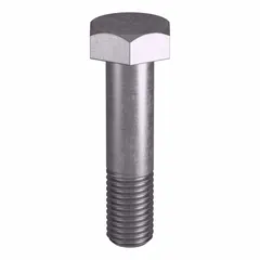 This Grade B8 heavy hex bolt is made from stainless steel to ASTM A193 material quality standards and conforms to ASME B18.2.1 dimensional standards. It features a 3/4"-10 thread size and plain finish. Commonly used in high-temperature and high-pressure applications such as flanged connections in piping systems, pressure vessels, and valve assemblies.