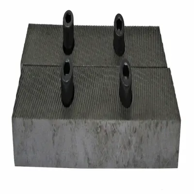 JET 865M Screw-In Vise Jaw Caps, Steel, For 6 1/2 in Vise Jaw Width, 28812-008