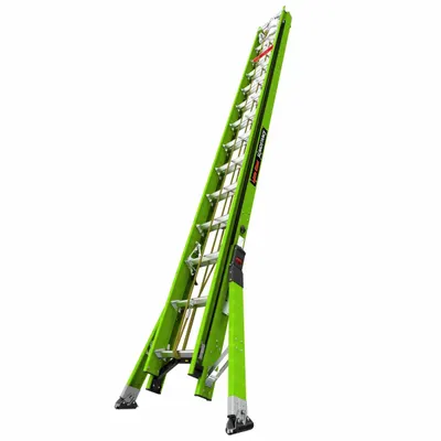 LITTLE GIANT 28 ft Cable Grab Non-Conductive Fiberglass Extension Ladder - Cable Grab Non-Conductive Fiberglass Extension Ladders