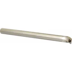 This KYOCERA indexable boring bar features a positive rake geometry and left-hand orientation, designed for internal turning operations such as enlarging holes, creating precise bores, and finishing internal diameters. It is suited for metalworking applications where chip evacuation and surface finish are critical.