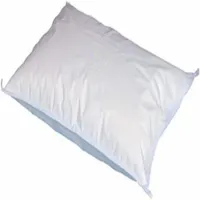 This standard-size pillow encasement is made from 100% polyester fabric, measuring 27 inches in length and 21 inches in width. It is designed to cover and protect pillows in hospitality, healthcare, and residential settings