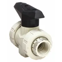 GF PIPING SYSTEMS Manual Two-Way Ball Valve: 2 in, Polypropylene, Straight, FNPT x FNPT, Two-Piece (MPN 167546337)