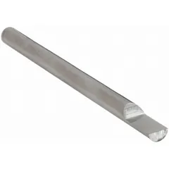 This single-end carbide engraving tool blank is precision-ground for creating custom engraving tools. With a 3/16" diameter, 4" overall length, and 1/2" split length, it is suitable for industrial marking, part identification, and decorative etching on metals, plastics, and composites.