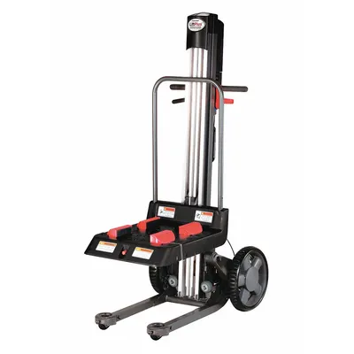 MAGLINER Platform Lift Truck: 350 lb, 18 in L x 18 in W Platform, 36 in L x 22 in W x 60 in H - Modular Electric-Lift & Manual-Push Platform Lift Trucks with Workbench