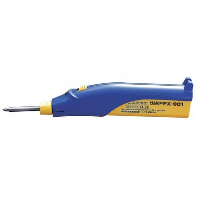 HAKKO Cordless Soldering Iron: 6 W, 600°F, Conical Tip, 0.0625 in Tip Wd - Battery-Powered Soldering Irons