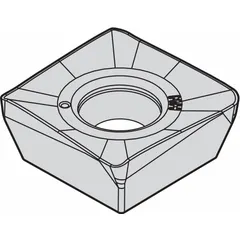 Square indexable milling insert for general-purpose square shoulder milling. Suitable for roughing and semi-finishing operations in steel, stainless steel, and cast iron. Manufacturer part number 3950595.