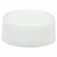 Cap: 25 mm Dia, White, Polypropylene, 22-400 mm Screw Closure Size, 200 Closures Included, Opaque (MPN 242218)