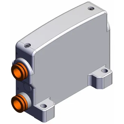 SMC Side End Plate: Terminal Block, 0.1 MPa to 0.7 MPa, -10°C to 50°C, 2 Ports - SMC VQC Series Plates