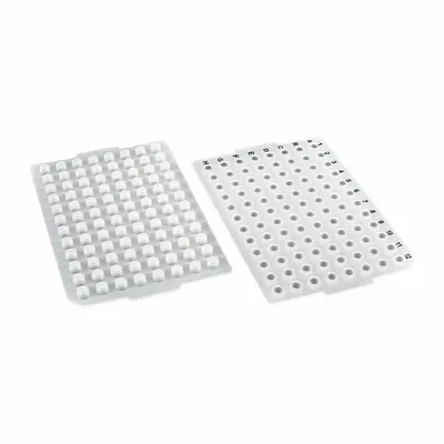 MTC BIO Sealing Mat: Round, 96 Wells, White, - Opening, Silicone - Sealing Mats