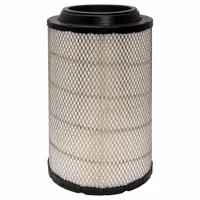 Round-oval engine air filter with radial seal, 16 5/16 in overall height. Designed for Iveco vehicles. Removes airborne contaminants from engine intake air