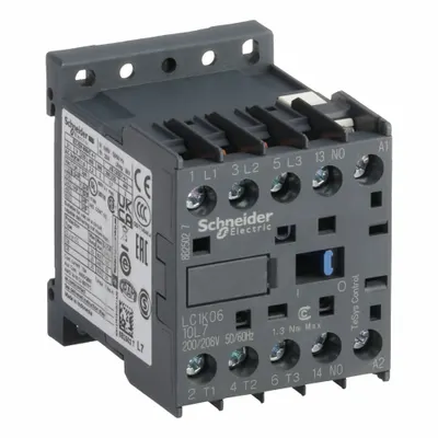 SCHNEIDER LC1K0610L7 Miniature Non-Reversing IEC Contactor - Miniature, Non-Reversing IEC Contactors
