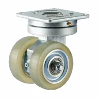 FOOT MASTER Plate Caster: Swivel, Polyurethane, 100 mm Wheel Dia, 30 mm Wheel Wd, 150 mm Mounting Ht (MPN GATD-100ASF-HUD)
