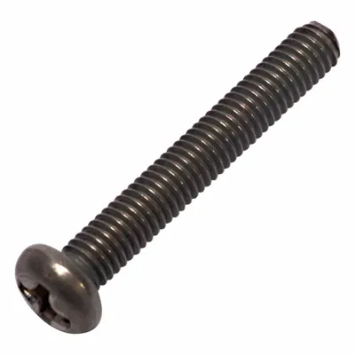 ALLIED TITANIUM Machine Screw: M3x0.50 Thread Size, 20 mm Lg, Grade 2, Titanium, Plain - Pan Head Machine Screws
