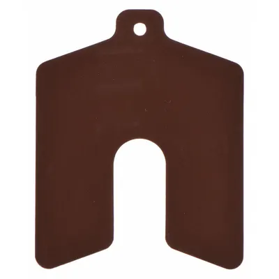 PRECISION BRAND Slotted Shim,Untabbed,0.01" Thk,PK20: Untabbed, AA Trade Size, 1 in Shim Lg - Untabbed Slotted Shims