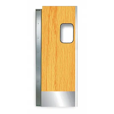 TMI Swinging Door: Aluminum/Laminate, 1 Doors, Natural Wood, 3 ft Door Wd, 7 ft Door Ht - Insulated Swinging Doors
