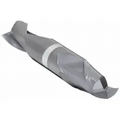 This double-end carbide square end mill features an AlTiN coating for enhanced wear resistance. With a 1/4" mill diameter and 1/2" length of cut, it is suited for general-purpose slotting, profiling, and contouring in ferrous and non-ferrous materials. The double-end design extends tool life in production and maintenance applications.