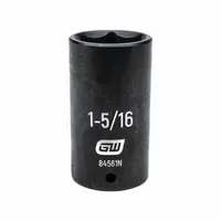 GEARWRENCH General Purpose Impact Sockets: 1/2 in Drive Size, SAE, 1 5/16 in Socket Size, 6-Point (MPN 84561N)