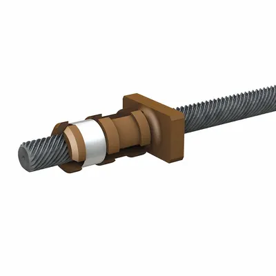 PBC LINEAR Precision Lead Screw with Anti-Backlash Nut - Precision Lead Screws with Anti-Backlash Nuts