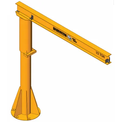 TIGER TRACK Jib Crane: Foundationless, 250 lb Load Capacity - Foundationless Jib Cranes