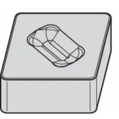 Diamond indexable turning insert for precision machining of non-ferrous materials, composites, and abrasive alloys. Available in CNGX453T0820 and CNGX120712T02020 geometries. Used in turning, facing, and profiling operations.