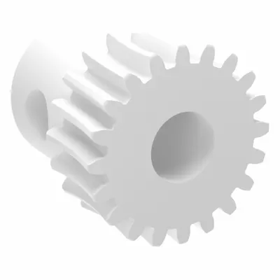 KHK GEARS Worm Wheel: Reduction Ratio 40, Module m 0.5, Right Hand, 20° Pressure Angle - Metric Worm Wheels