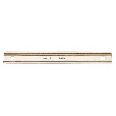 PROTO Socket Rail: Silver, 11 in Overall Wd, 0 Posts/Slots, Steel - Socket Rails & Trays