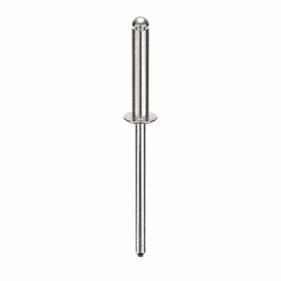 OEM APPROVED VENDOR Domed-Head Blind Rivet, 1/8 in dia, 1 3/4 in L, 500 PK - Domed-Head Blind Rivets