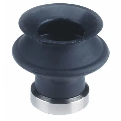 SMC Vacuum Pad: Bellows, w/o Adapter, 16 mm Pad Dia, Food Grade Silicone Rubber - Bellows Type Food-Safe Vacuum Pads